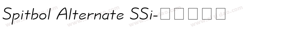 Spitbol Alternate SSi字体转换